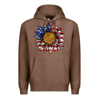 Chestnut 4th of july sunflower Premium Hoodie - texasbilliewilder