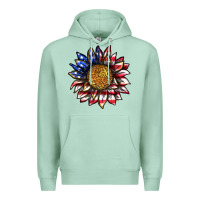Seafoam 4th of july sunflower Premium Hoodie - texasbilliewilder