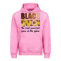 Fuchsia Pink black queen the most powerful piece in the game Urban Hoodie - texasbilliewilder