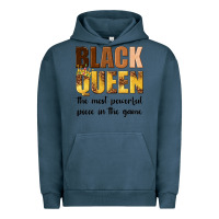 Pigment Midnight Navy black queen the most powerful piece in the game Urban Hoodie - texasbilliewilder