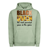 Pigment Oil Green black queen the most powerful piece in the game Urban Hoodie - texasbilliewilder