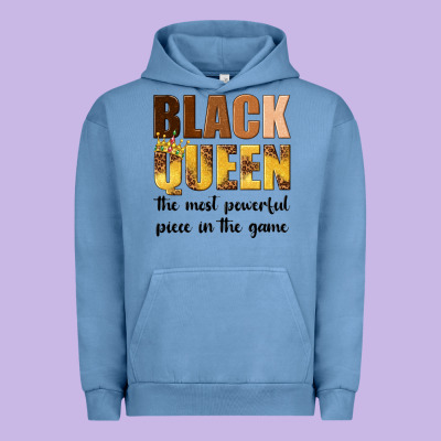 Urban Hoodie black queen the most powerful piece in the game