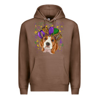 Chestnut mardi gras beagle Premium Hoodie - RanaPortraitStore