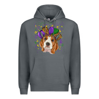 Rock mardi gras beagle Premium Hoodie - RanaPortraitStore