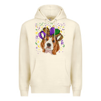 Sandshell mardi gras beagle Premium Hoodie - RanaPortraitStore