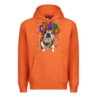 Carrot mardi gras hat  english bulldog Premium Hoodie - RanaPortraitStore