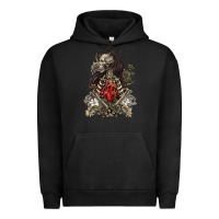 Pigment Black floral skeleton Urban Hoodie - RanaPortraitStore