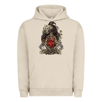Pigment French Oak floral skeleton Urban Hoodie - RanaPortraitStore