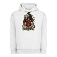Pigment Lunar Rock floral skeleton Urban Hoodie - RanaPortraitStore