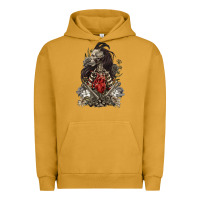 Pigment Peanut Butter floral skeleton Urban Hoodie - RanaPortraitStore