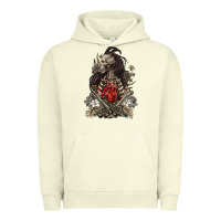 Pigment Pistachio floral skeleton Urban Hoodie - RanaPortraitStore