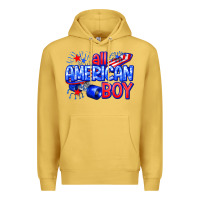 Antique Gold all american boy billie wilder Premium Hoodie - texasbilliewilder