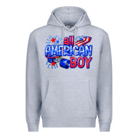 Heather Grey all american boy billie wilder Premium Hoodie - texasbilliewilder