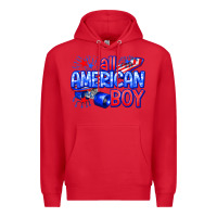 Red all american boy billie wilder Premium Hoodie - texasbilliewilder