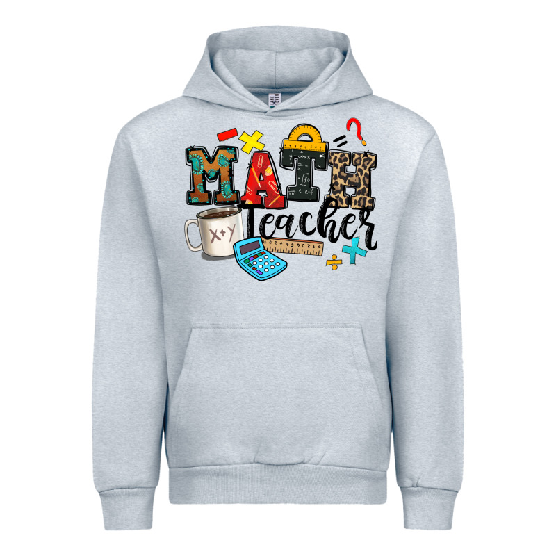 Math Teacher Urban Hoodie by Zillion Design Studio | Teevron