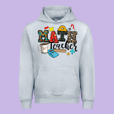 Math Teacher Urban Hoodie Designed By Zillion Design Studio
