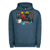 Pigment Midnight Navy math teacher Urban Hoodie - Zillion Design Studio