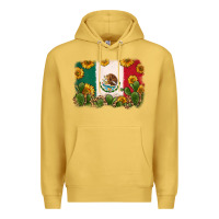 Antique Gold mexican flag Premium Hoodie - Zillion Design Studio