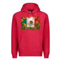 Cardinal mexican flag Premium Hoodie - Zillion Design Studio