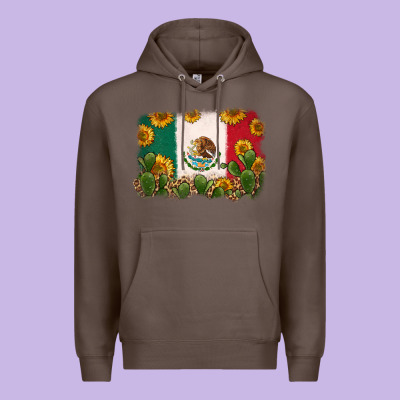 Mexican Flag Premium Hoodie Designed By Zillion Design Studio