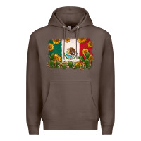 Coffee mexican flag Premium Hoodie - Zillion Design Studio