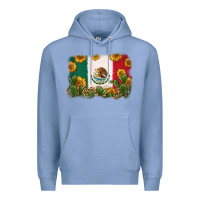 Colony Blue mexican flag Premium Hoodie - Zillion Design Studio