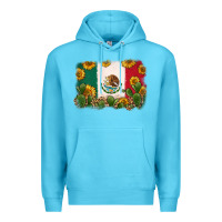 Ocean Blue mexican flag Premium Hoodie - Zillion Design Studio