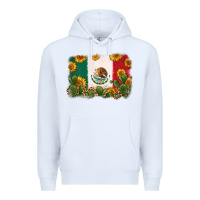 White mexican flag Premium Hoodie - Zillion Design Studio
