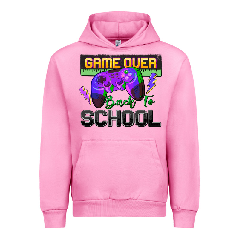 Game Over Back To School Urban Hoodie by Zillion Design Studio | Teevron