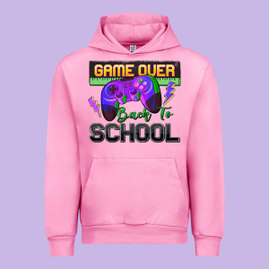 Game Over Back To School Urban Hoodie Designed By Zillion Design Studio