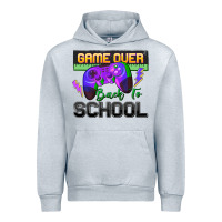 Heather Grey game over back to school Urban Hoodie - Zillion Design Studio