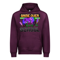 Mauve Wine game over back to school Urban Hoodie - Zillion Design Studio