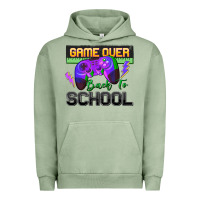 Pigment Oil Green game over back to school Urban Hoodie - Zillion Design Studio