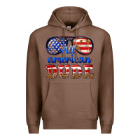 Chestnut all american dude Premium Hoodie - texasbilliewilder
