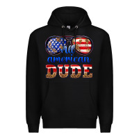 Black all american dude Premium Hoodie - texasbilliewilder