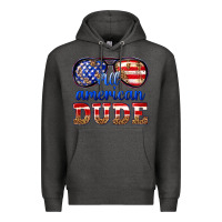 Charcoal Heather all american dude Premium Hoodie - texasbilliewilder