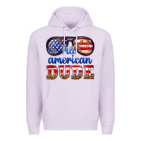 Lilac all american dude Premium Hoodie - texasbilliewilder