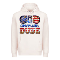 Pale Pink all american dude Premium Hoodie - texasbilliewilder