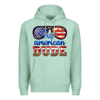 Seafoam all american dude Premium Hoodie - texasbilliewilder