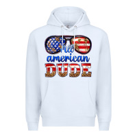 White all american dude Premium Hoodie - texasbilliewilder