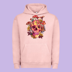 Floral Skeleton With Mushrooms Urban Hoodie Designed By Ranaportraitstore