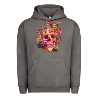 Pigment Tornado Floral skeleton with mushrooms Urban Hoodie - RanaPortraitStore