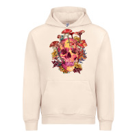 Sandshell Floral skeleton with mushrooms Urban Hoodie - RanaPortraitStore