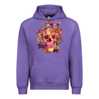 Tulip Floral skeleton with mushrooms Urban Hoodie - RanaPortraitStore