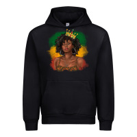 Foreset Green black queen with juneteenth flag Urban Hoodie - texasbilliewilder