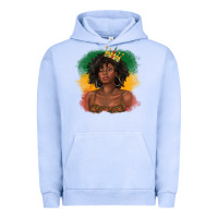 Pigment Grape Ice black queen with juneteenth flag Urban Hoodie - texasbilliewilder