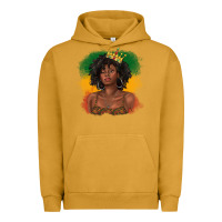 Pigment Peanut Butter black queen with juneteenth flag Urban Hoodie - texasbilliewilder