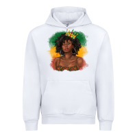 White black queen with juneteenth flag Urban Hoodie - texasbilliewilder