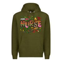 Army Green cinco de mayo nurse Premium Hoodie - Zillion Design Studio