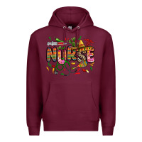 Burgundy cinco de mayo nurse Premium Hoodie - Zillion Design Studio